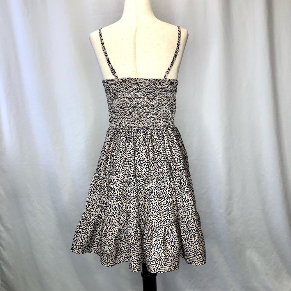 Goodnight Macaroon retro 90s tiered slip dress mini cheetah print size small - Picture 3 of 4